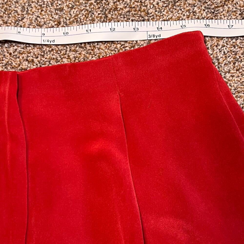 Valerie Stevens 100% Silk Women's Trousers. Dark Coral. Size 10 - Picture 7 of 7